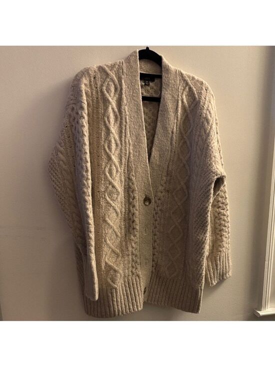 J. Crew Sweaters - J. Crew Beige Cable Knit Cardigan